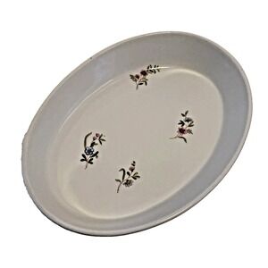 French Bonne Cuisine Porcelaine De Chine Large Floral Casserole Baking Dish Oval